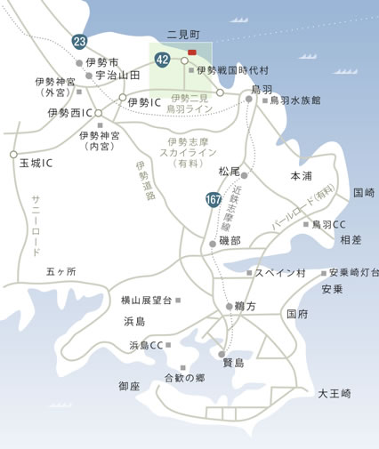 浜千代館　地図
